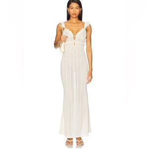 More to Come White Lace Maxi Dress